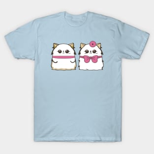 Cute cat couple valentine T-Shirt